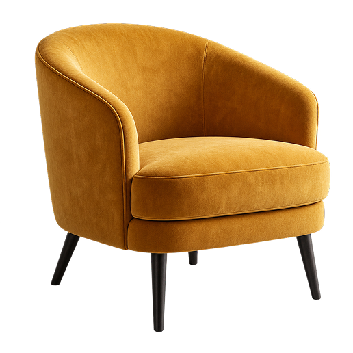 Amber Curve Arm Chair