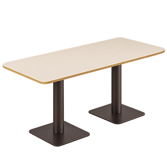 Double Pedestal Rectangular Dining Table