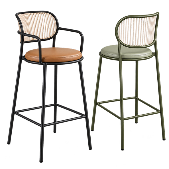 Contemporary Upholstered Bar Stool