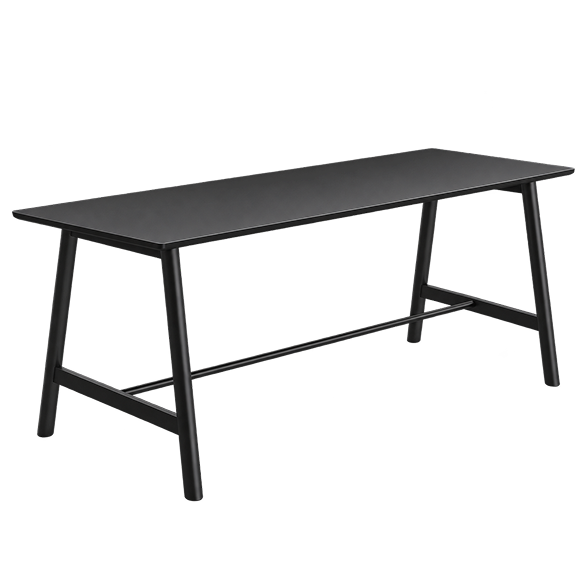 Modern Black High Bar Table / Communal Table