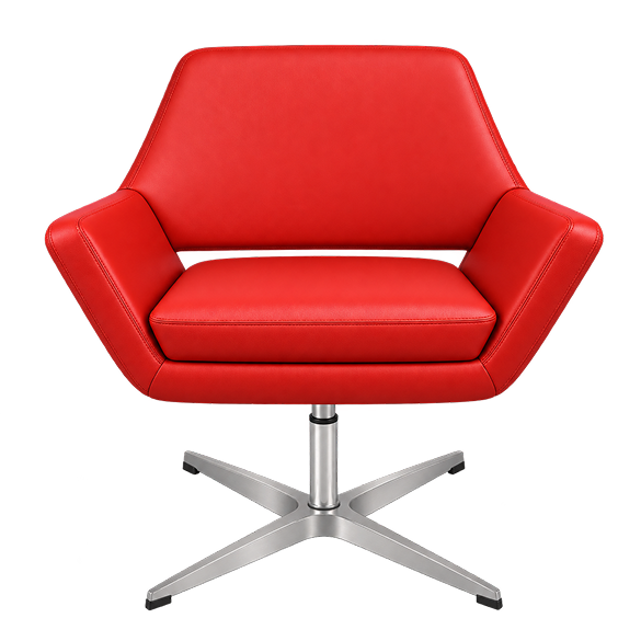 Contemporary Leather Lounge Armchair