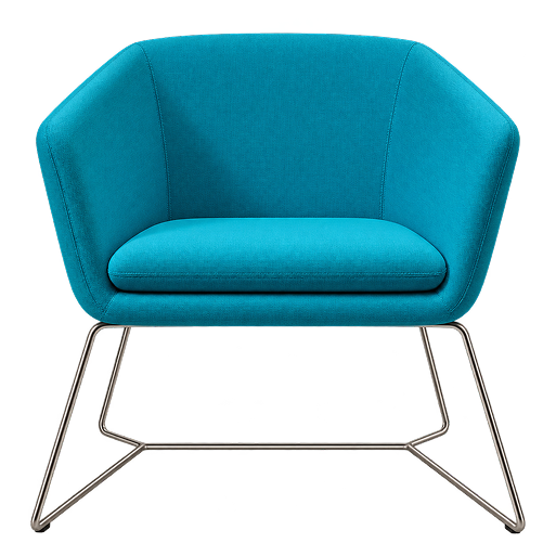 Contemporary Upholstered Lounge Armchair