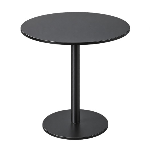 Round Metal Pedestal Side Table