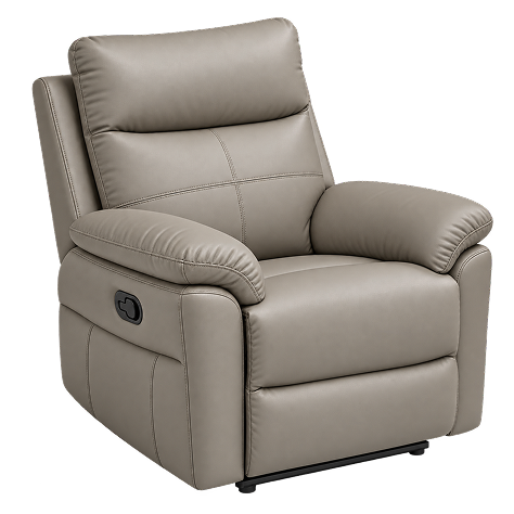 Premium Leatherette Manual Recliner Armchair