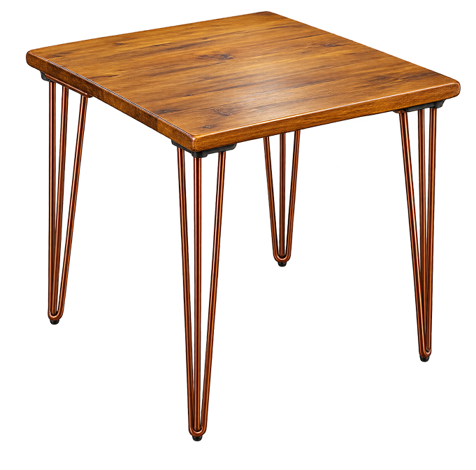 Modern Copper Hairpin Bar Table
