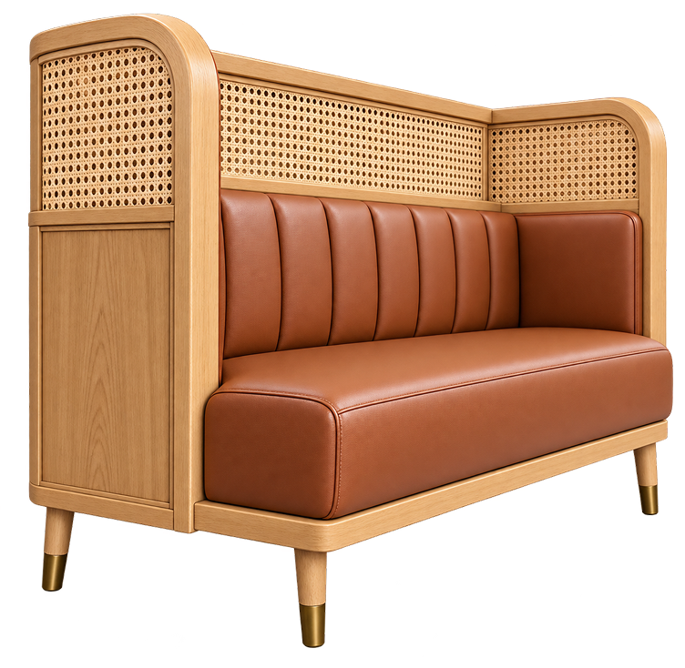 Riviera Cane Booth Seating