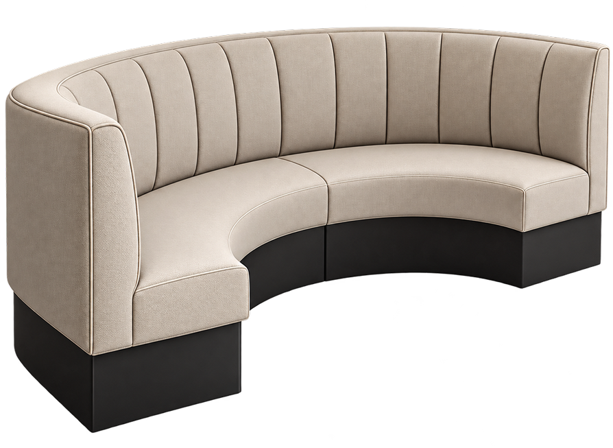 Celeste Curved Booth Seating