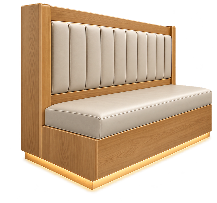 Lumina Ivory Booth Seating