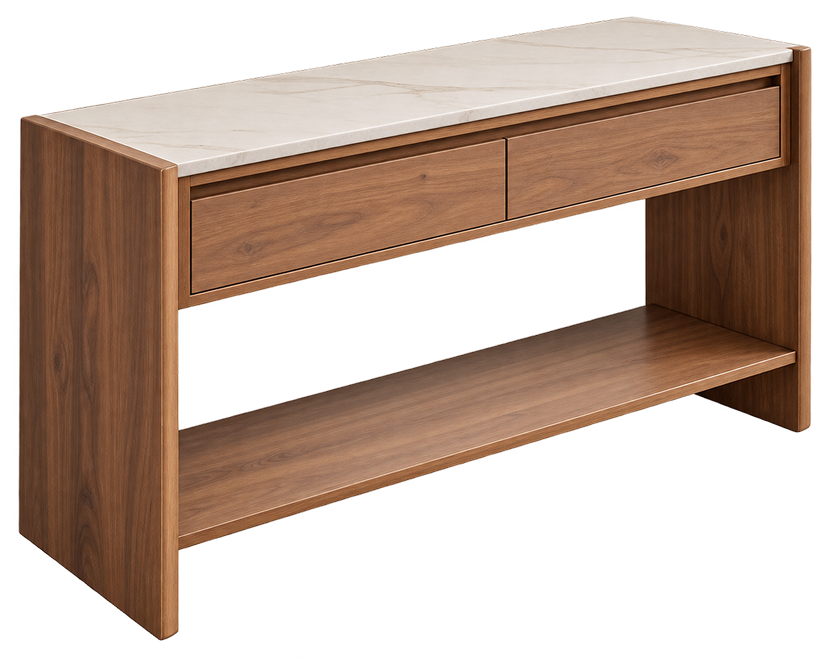 Rustic Solid Wood Console Table