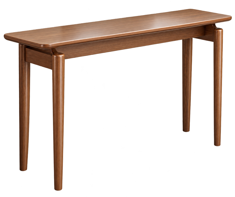 Mid-Century Walnut Console Table