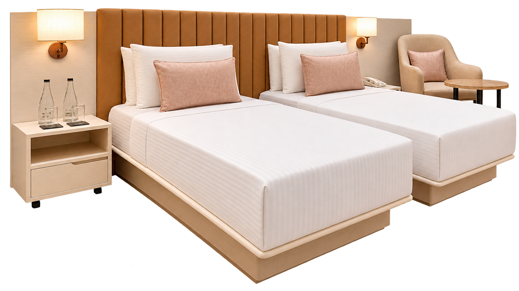 Modern Twin Hotel Bed Set