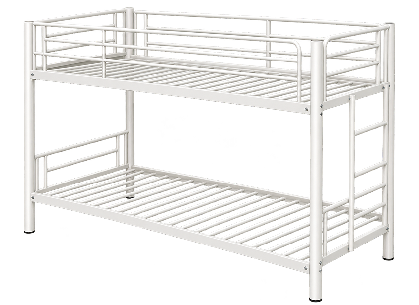 Modern White Metal Bunk Bed