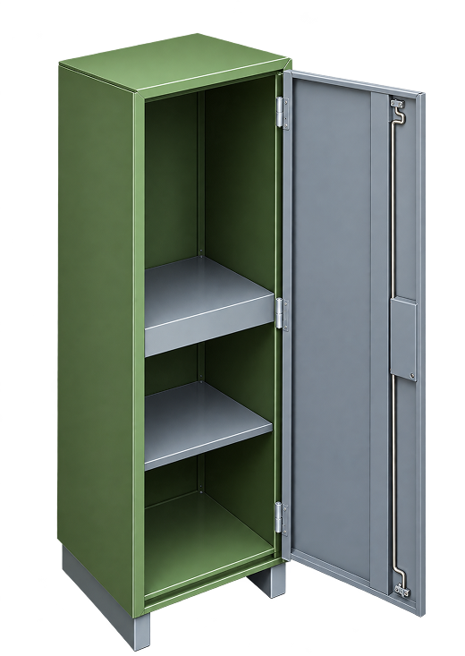 Single-Door Green Steel Storage Locker