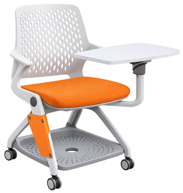 Modern Orange Tablet Training Chair