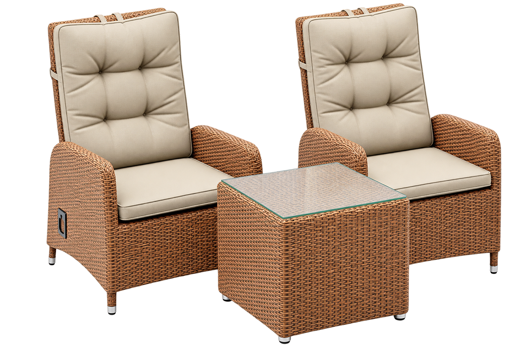 Susanne Outdoor Patio Recliner Set