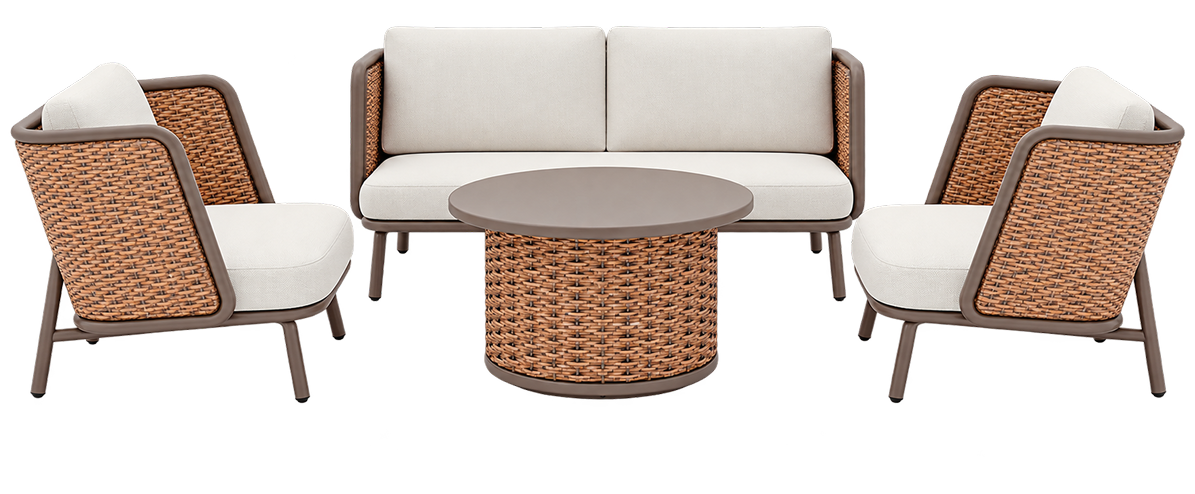 Verona Wicker Outdoor Sofa Set